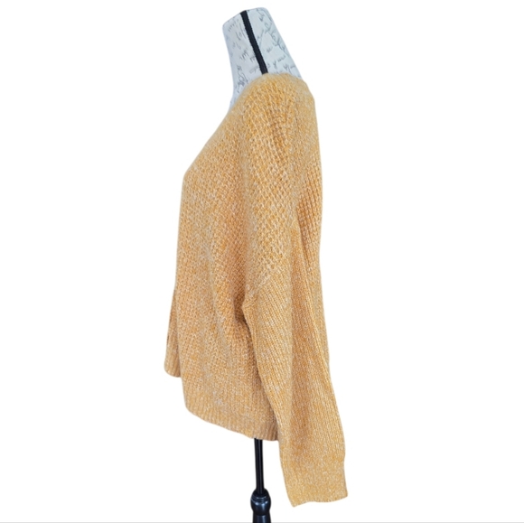 Sanctuary Golden Yellow Oversized Long Sleeve Knit Sweater XL - Picture 3 of 10